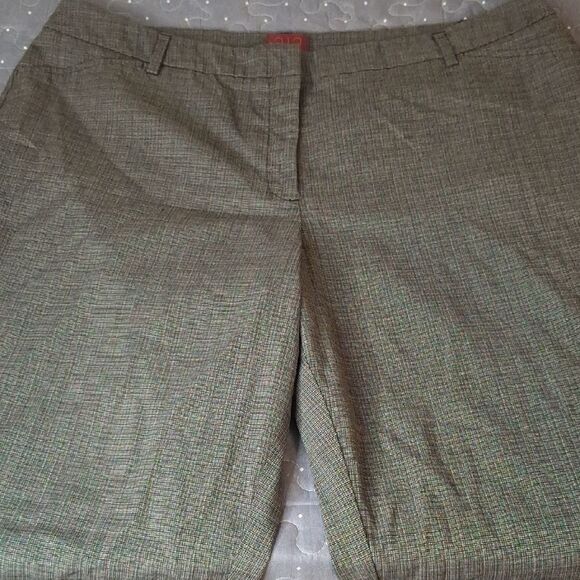 212 Collection Natural Fit Plaid Trousers size 18 - Picture 2 of 6